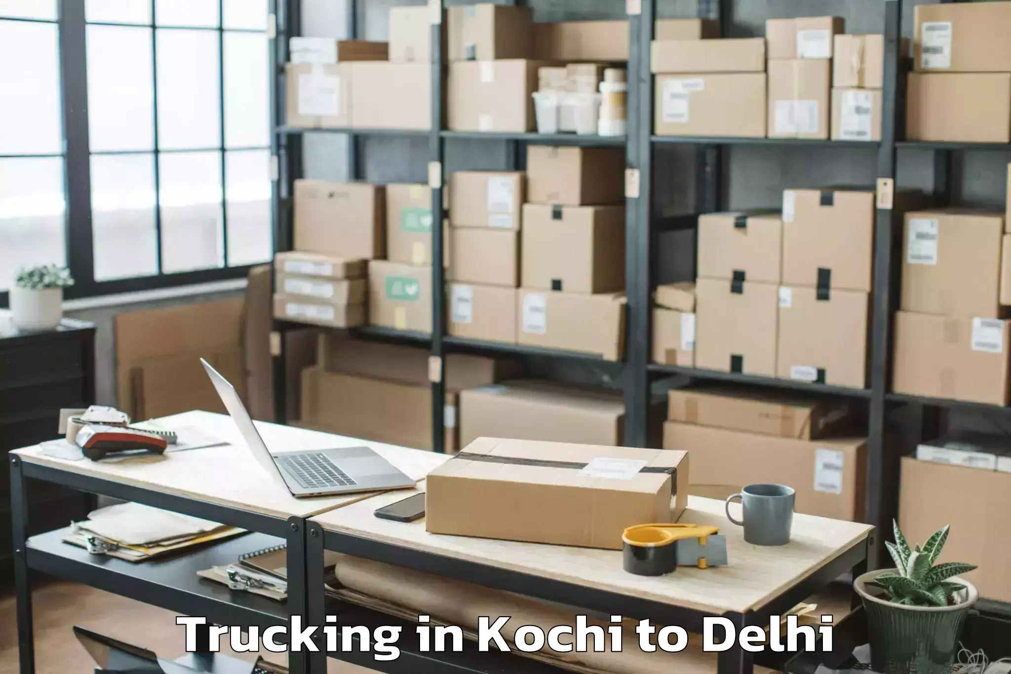 Easy Kochi to Bawana Trucking Booking